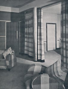 Stue i et London-hus, designet af Raymond McGrath, A.R.I.B.A., 1936 af Unbekannt