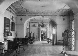 Stue i Maryino Manor House, begyndelsen af 1920