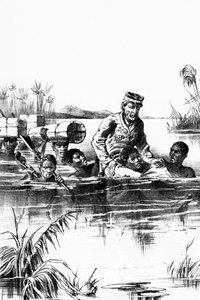 Livingstone på sin sidste rejse, 1800-tallet af Unbekannt