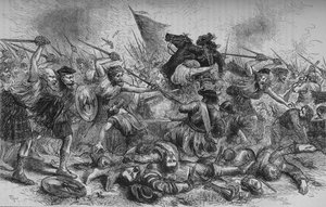 Lochiels Charge ved Killycrankie, 27. juli 1689, c1880 af Unbekannt