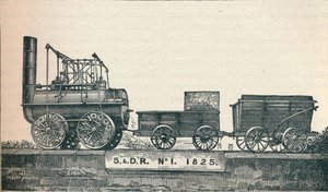 Locomotion nr. 1, bygget til Stockton & Darlington Railway, 1825 1906 af Unbekannt