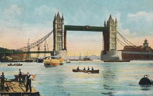London - Tower Bridge, 1908. af Unbekannt