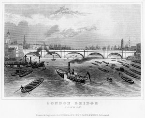 London Bridge, 1800-tallet af Unbekannt