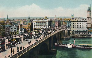London Bridge, omkring 1900-tallet. af Unbekannt