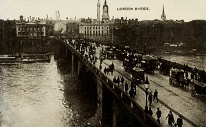 London Bridge, slutningen af det 19.-begyndelsen af det 20. århundrede. af Unbekannt