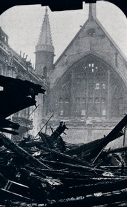 Londons Guildhall efter branden den 29. december 1940 af Unbekannt