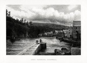 Looe Harbour, Cornwall, England, 1896 af Unbekannt