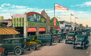 Kigger mod nord på Main Street, c1939 af Unbekannt