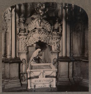 Ser fra englens kapel til den hellige grav, Jerusalem, ca. 1900 af Unbekannt
