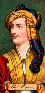 Lord Byron, taget fra en række cigaretkort, 1935 af Unbekannt