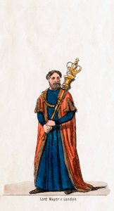 Lord Mayor of London, kostumedesign til Shakespeares skuespil, Henry VIII, 1800-tallet af Unbekannt