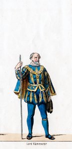 Lord Treasurer, kostumedesign til Shakespeares skuespil, Henry VIII, 1800-tallet af Unbekannt