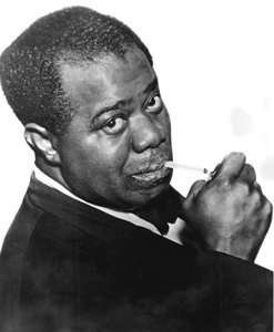 Louis Satchmo Armstrong c1898-1971, amerikansk jazztrompetist og sanger af Unbekannt