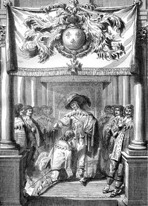 Ludvig XIII af Frankrig, der tildeler Helligåndsordenen, 1600-tallet 1882-1884 af Unbekannt