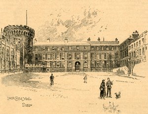 Lower Castle Yard, Dublin, Irland, c1890. af Unbekannt