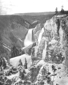 Lower Falls of the Yellowstone, Wyoming, USA, c1900. af Unbekannt