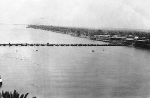 Nedre pontonbro, Bagdad, Mesopotamien, WWI, 1918 af Unbekannt