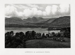 Lowwood og Langdale Pikes, Lake District, Cumbria, 1896 af Unbekannt