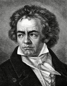 Ludwig van Beethoven 1770-1827, tysk komponist af Unbekannt