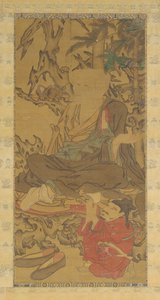 Luohan and Attendant, 1368-1644. af Unbekannt