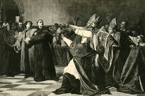 Luther ved rigsdagen i Worms, 1521, 1890. af Unbekannt