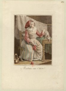 Madame Sans-Culotte, ca 1794. af Unbekannt