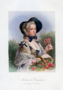 Madame de Pompadour som den smukke gartner af Unbekannt