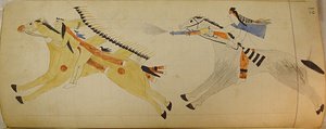 Maffet Ledger: To beredne indianere, ca. 1874-81. af Unbekannt