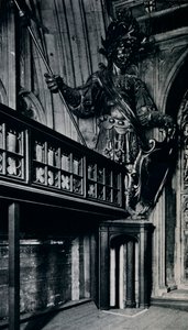 Magog Corineus, en af de to bygiganter, der blev brændt i London Guildhall-branden, 1940 af Unbekannt