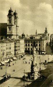 Main Square, Linz, Øvre Østrig, c1935. af Unbekannt
