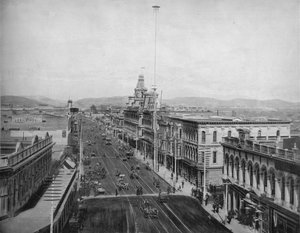 Main Street, Los Angeles, Californien, c1897. af Unbekannt