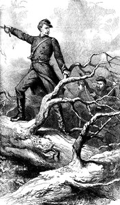 Major Theodore Winthrop ved Big Bethel, Virginia, 1861 c1880 af Unbekannt
