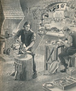 Fremstilling af rustning til ridderne af gamle, c1934 af Unbekannt