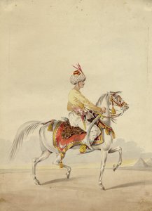 Mamluk til hest, ca 1825 af Unbekannt