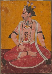 Man Dhata i Yogi-stilling, ca. 1690-1700. af Unbekannt