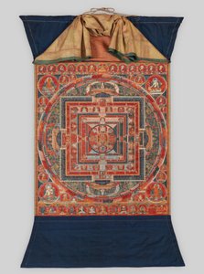Mandala af Formerne af Manjushri, Bodhisattvaen af Transcendent Visdom, slutningen af det 14. århundrede. af Unbekannt