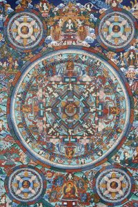 Mandalo Tibetan Thangka, Bhaktapur, Nepal af Unbekannt