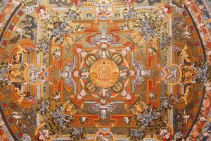 Mandalon Thangka, Bhaktapur, Nepal af Unbekannt
