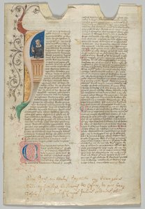 Manuskriptblad, italiensk, 1300-tallet. af Unbekannt