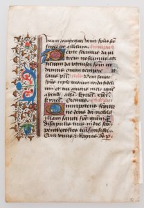 Manuskriptblad, fra en Timebog, 1400-tallet. af Unbekannt