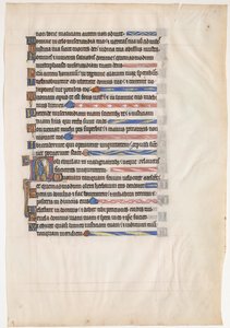 Manuskriptblad fra en kongelig psalter, britisk, 1200-tallet. af Unbekannt