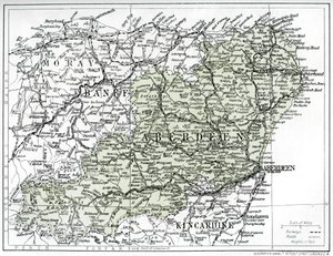 Kort over Aberdeenshire, 1924-1926 af Unbekannt