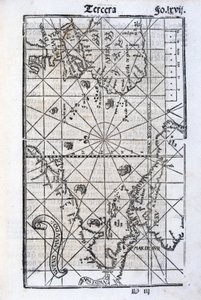 Kort over Europa, Afrika og Amerika af Unbekannt