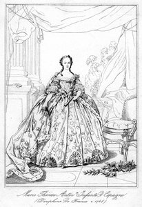 Maria-Teresa af Spanien, datter af kong Filip V af Spanien, 1726-1746 af Unbekannt