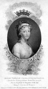 Marie-Therese-Charlotte de Bourbon, hertuginde af Angouleme og Dauphine af Frankrig, 1811 af Unbekannt