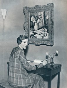 Marie Ney i hendes lejlighed, c1934 af Unbekannt