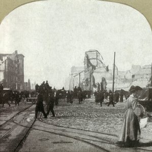 Market St. fra færgelejet - Chronicle and Call bygninger i afstand, 1906. af Unbekannt