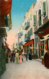 Market Street, Suez, Egypten, 20. århundrede af Unbekannt