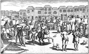 Marked i Goa, Indien, 1599 af Unbekannt