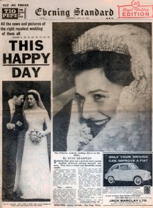 Ægteskab mellem prinsesse Alexandra og Angus Ogilvy, 24. april 1963 af Unbekannt